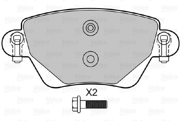 Valeo 598527 Bremsbelagsatz, Scheibenbremse