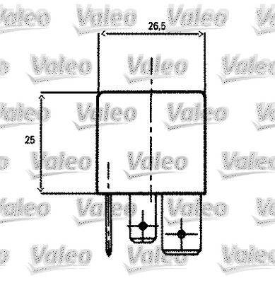 Valeo 643827 Relais, Arbeitsstrom
