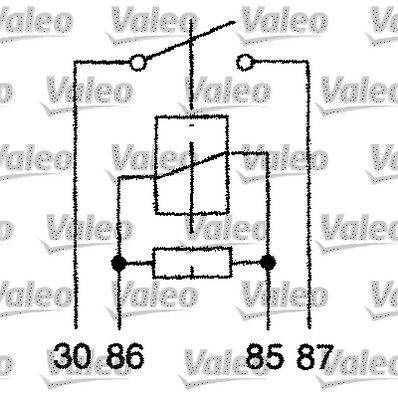 Valeo 643827 Relais, Arbeitsstrom