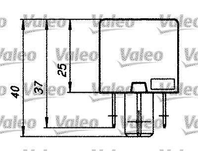 Valeo 643827 Relais, Arbeitsstrom