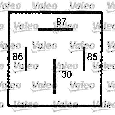 Valeo 643827 Relais, Arbeitsstrom