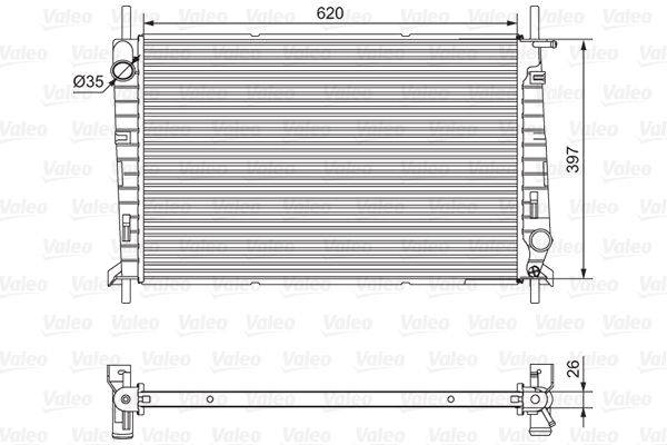 Valeo 701527 Kühler, Motorkühlung