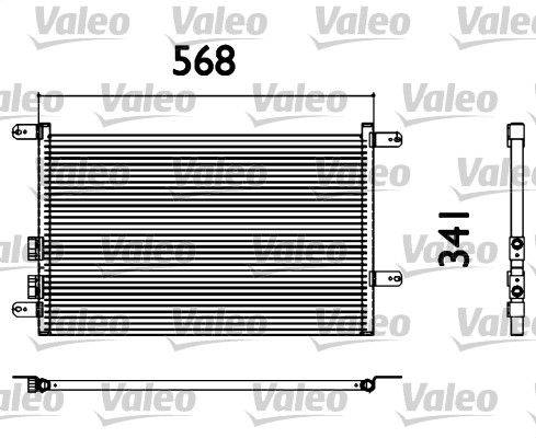 Valeo 817527 Kondensator, Klimaanlage