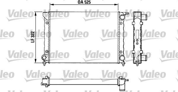 Valeo 883727 Kühler, Motorkühlung