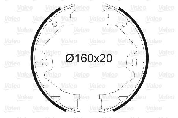 Valeo 564028 Bremsbackensatz, Feststellbremse