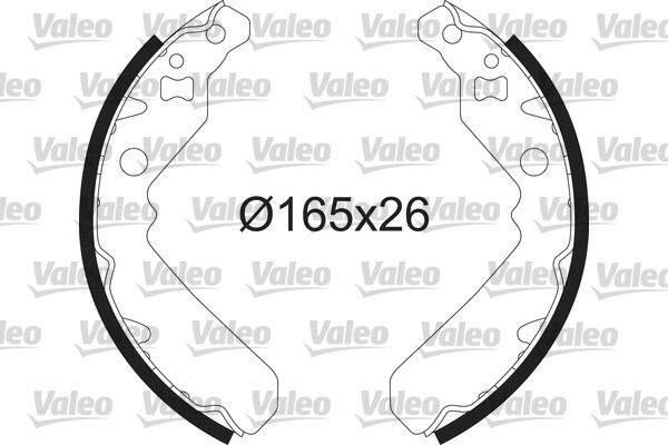 Valeo 564228 Bremsbackensatz