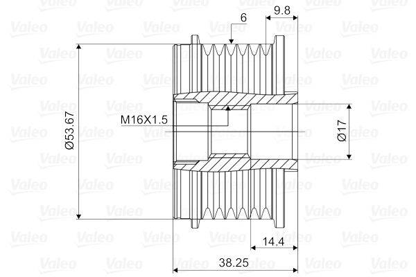 Valeo 588028 Generatorfreilauf