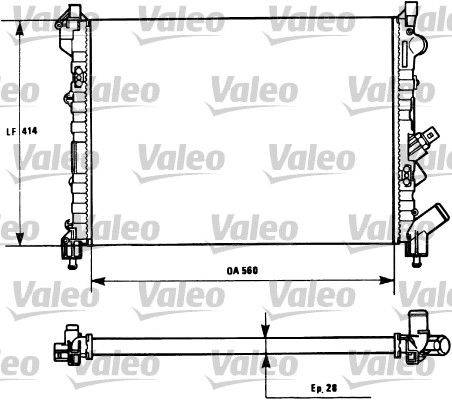 Valeo 731128 Kühler, Motorkühlung