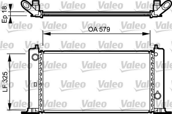 Valeo 734228 Kühler, Motorkühlung