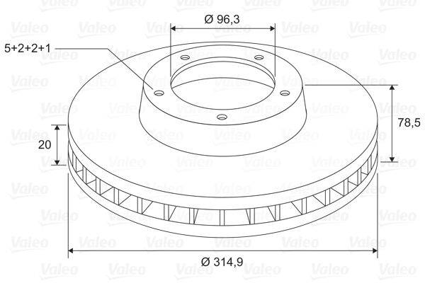 Valeo 197729 Bremsscheibe
