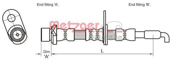 Metzger 4110029 Bremsschlauch