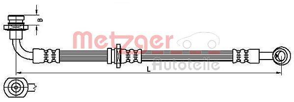 Metzger 4110529 Bremsschlauch