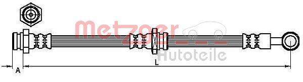 Metzger 4110629 Bremsschlauch