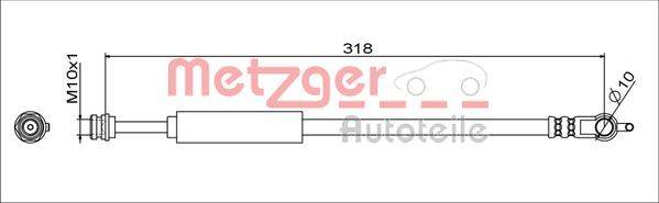 Metzger 4111629 Bremsschlauch
