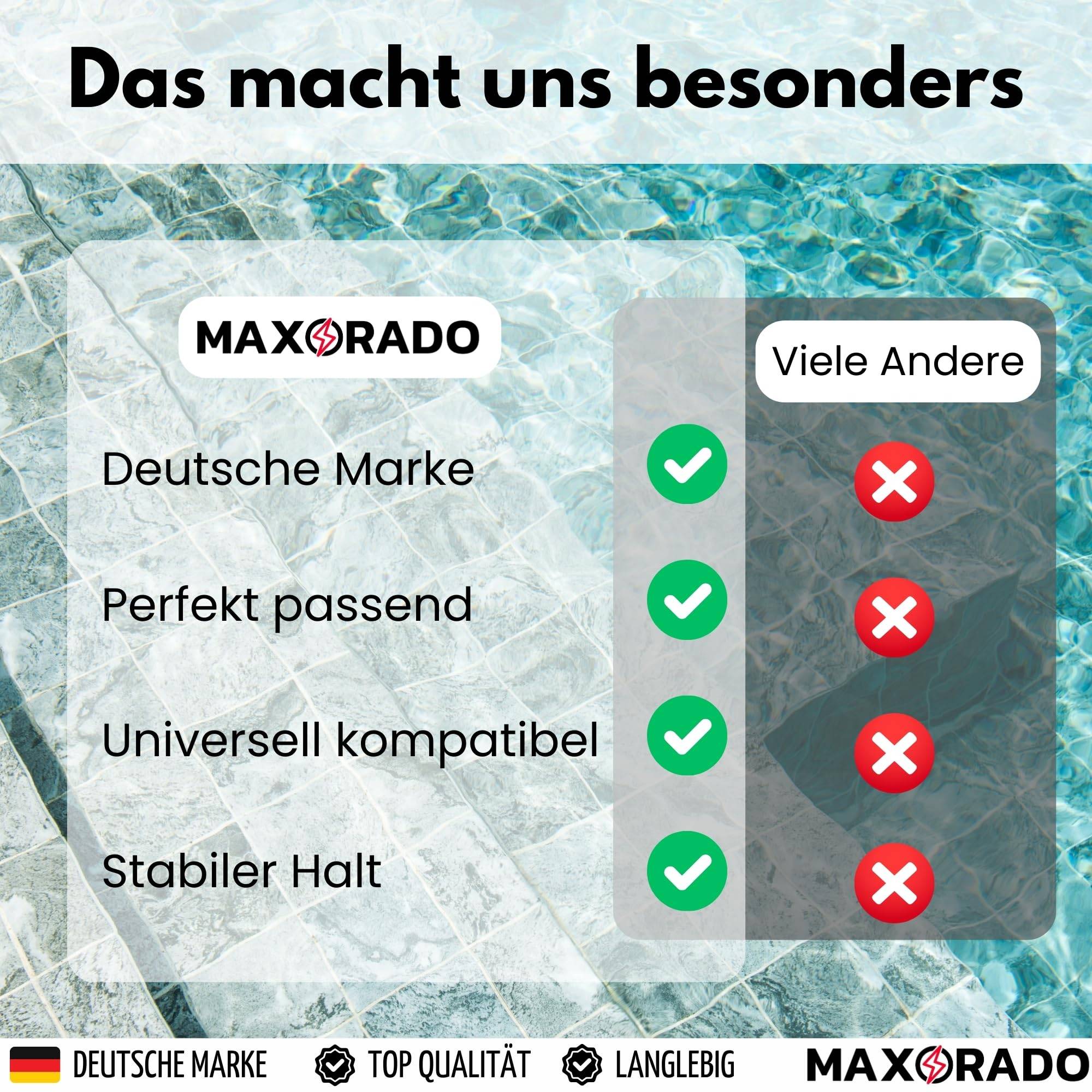 Pool Bodensauger mit Stange und Auffangsack Poolsauger Vakuum Pflege Reinigung