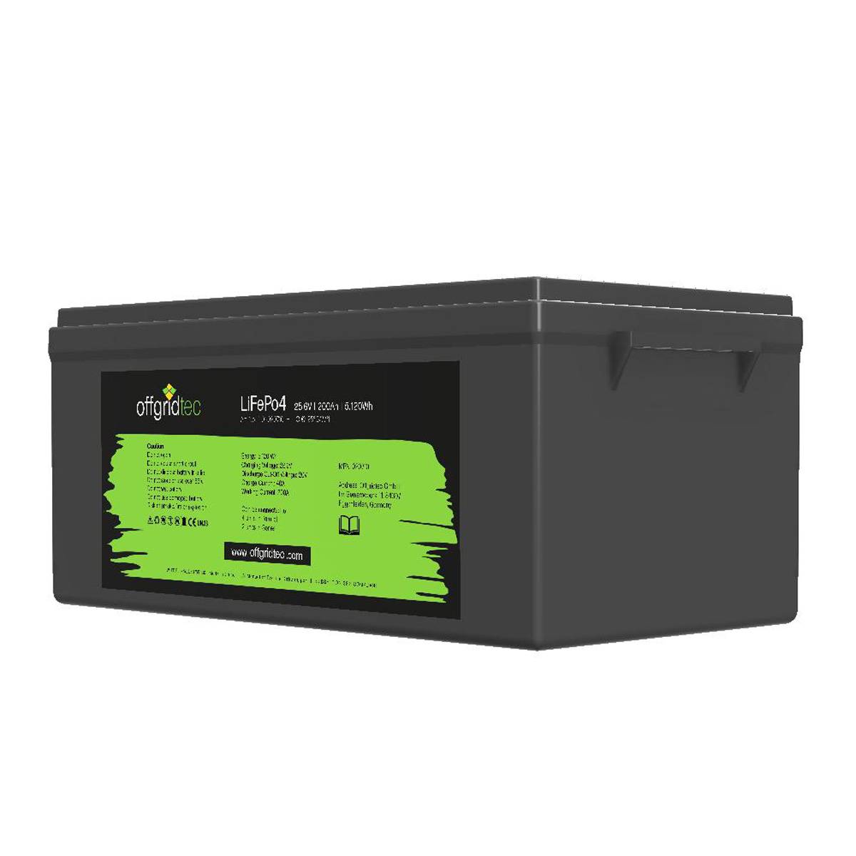 Offgridtec LifePo4 Akku 25,6/200 25,6V 200Ah BMS integriert 5120Wh