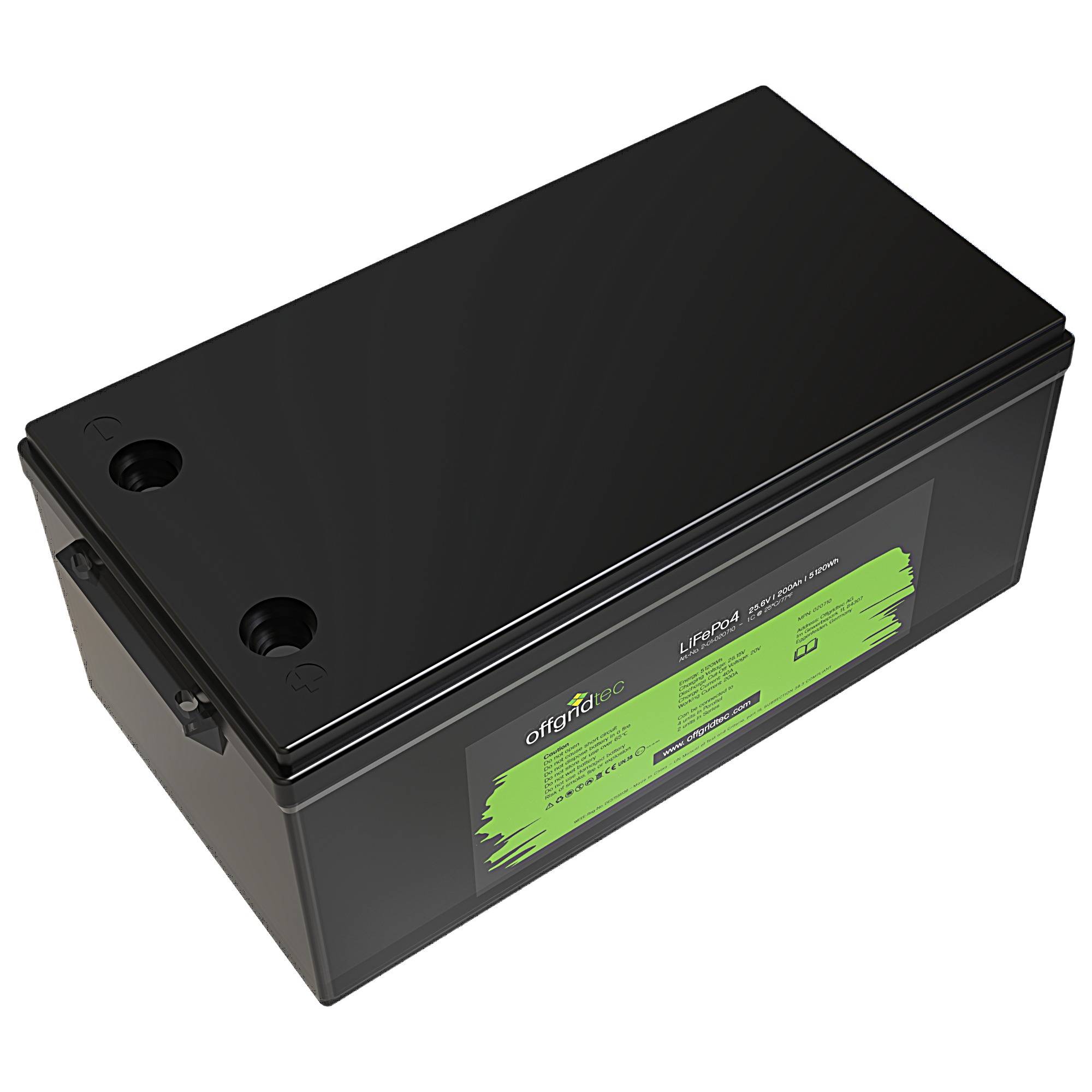 Offgridtec LifePo4 Akku 25,6/200 25,6V 200Ah BMS integriert 5120Wh