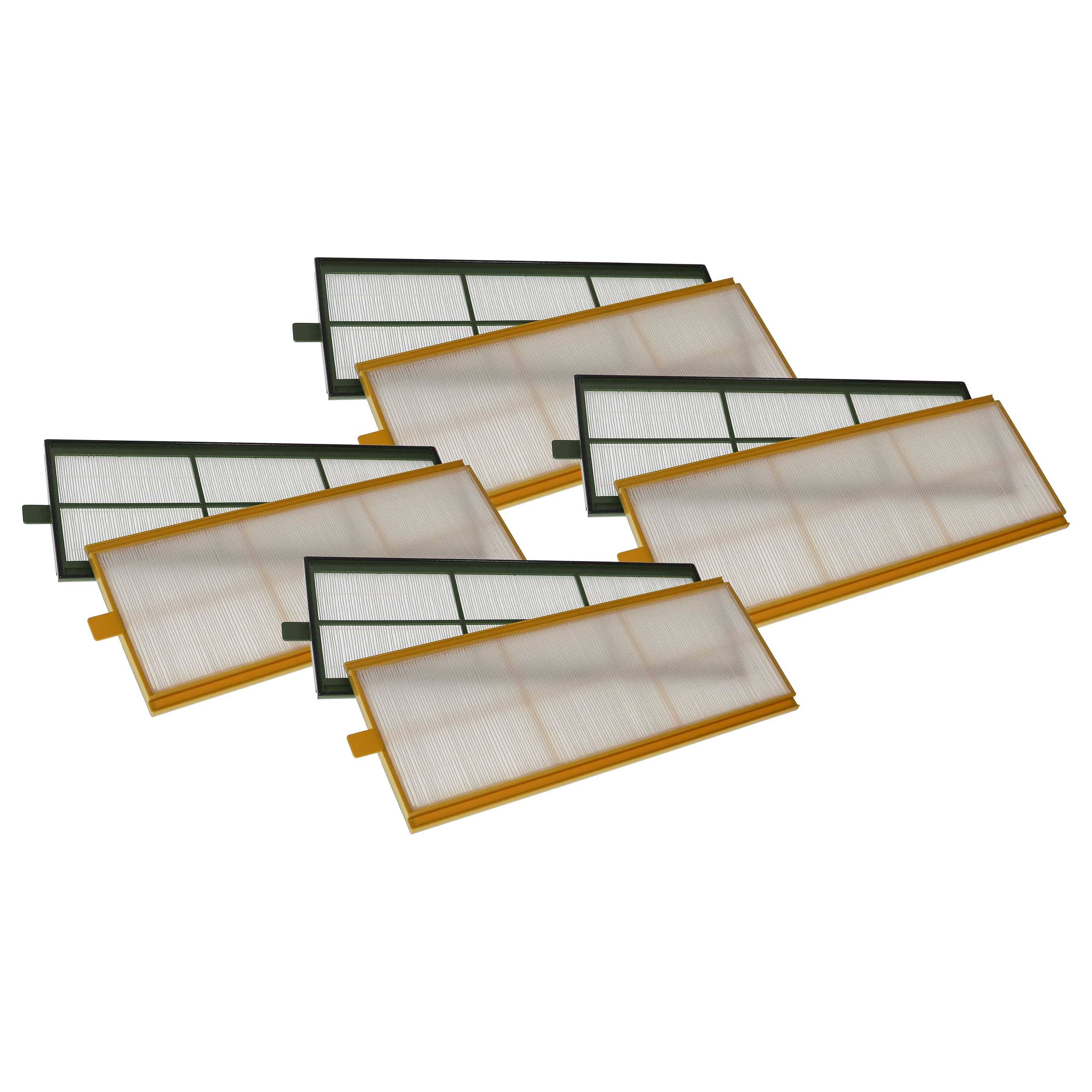 vhbw Filterset Ersatz für Zehnder 006040220, 400100085 für Lüftungsgerät - Luftfilter G4 / F7 (8 Stück), 50 x 16 x 1 cm, Weiß / Gelb / Grün