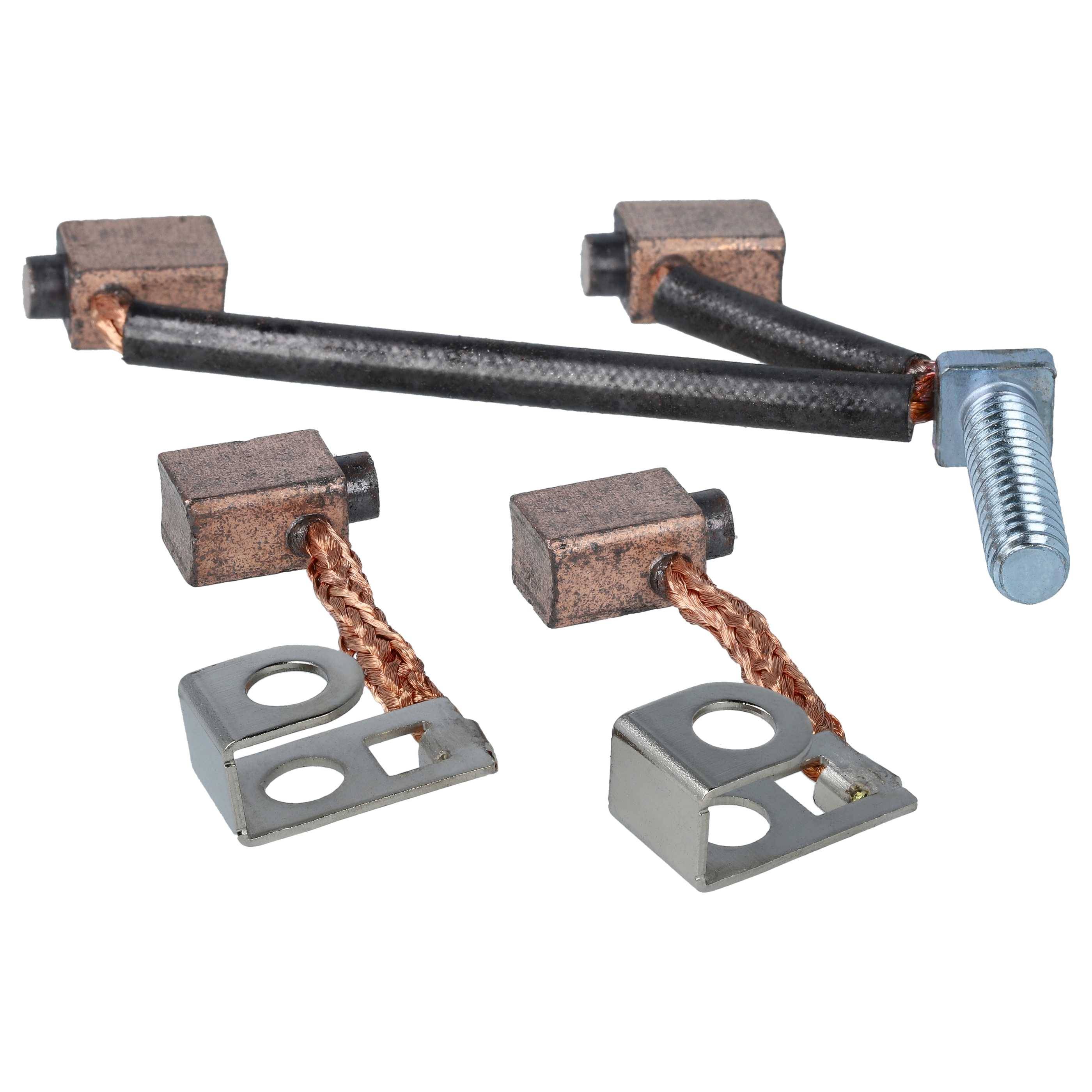 vhbw 4x Anlasser Kohlebürste kompatibel mit Briggs & Stratton 170432 1264-XX, 1265-XX, 1255-XX Rasenmäher, Rasentraktoren