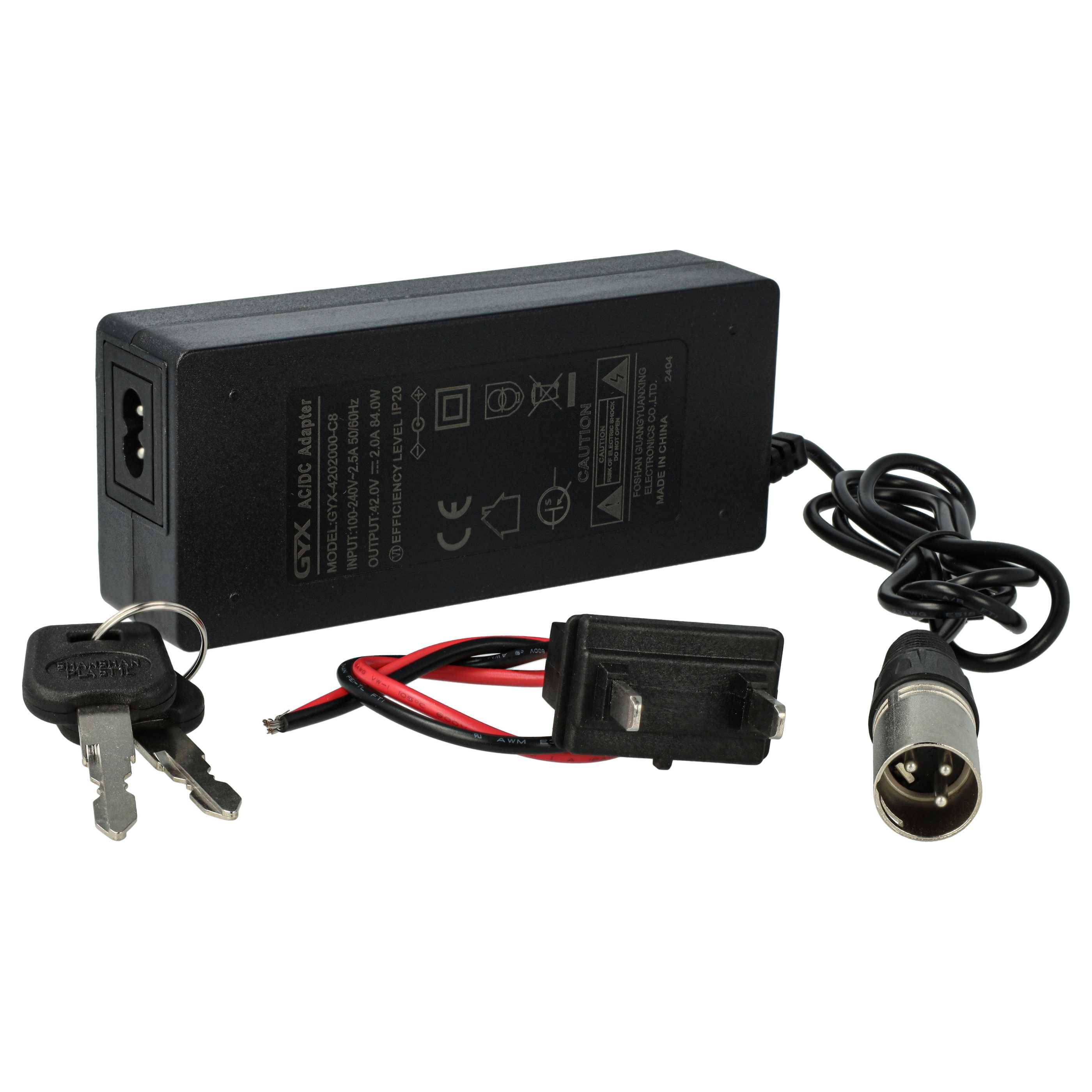 vhbw Sattelrohrakku Akku kompatibel mit Elektrofahrrad mit Sattelrohr-Akkusystem - Inkl. Ladegerät (12 Ah, 36 V, Li-Ion)