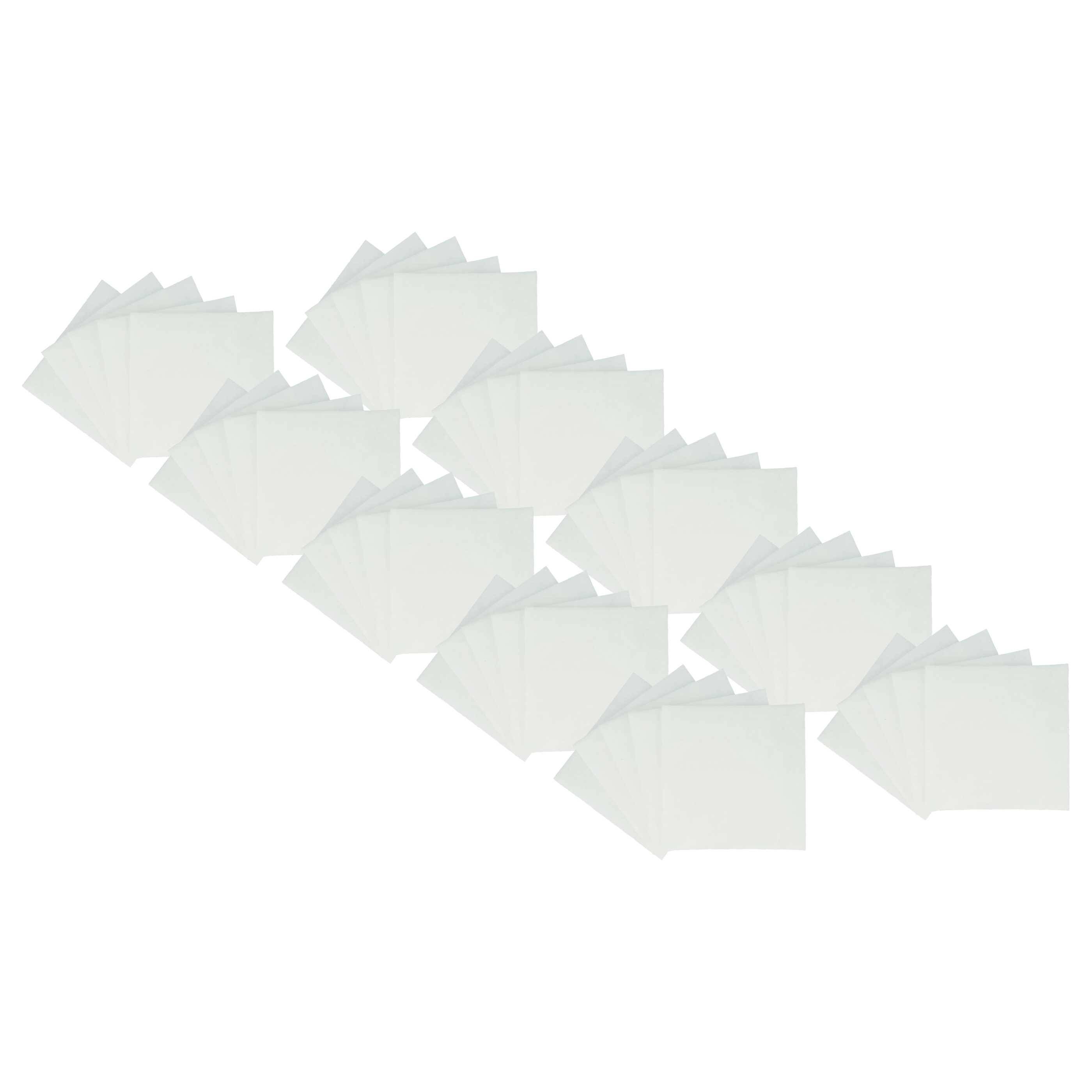 vhbw 50x Luftfilter G2 kompatibel mit Lunos Saphir Lüfter, Badlüfter, Ventilator, Lüftungsgerät - Weiß