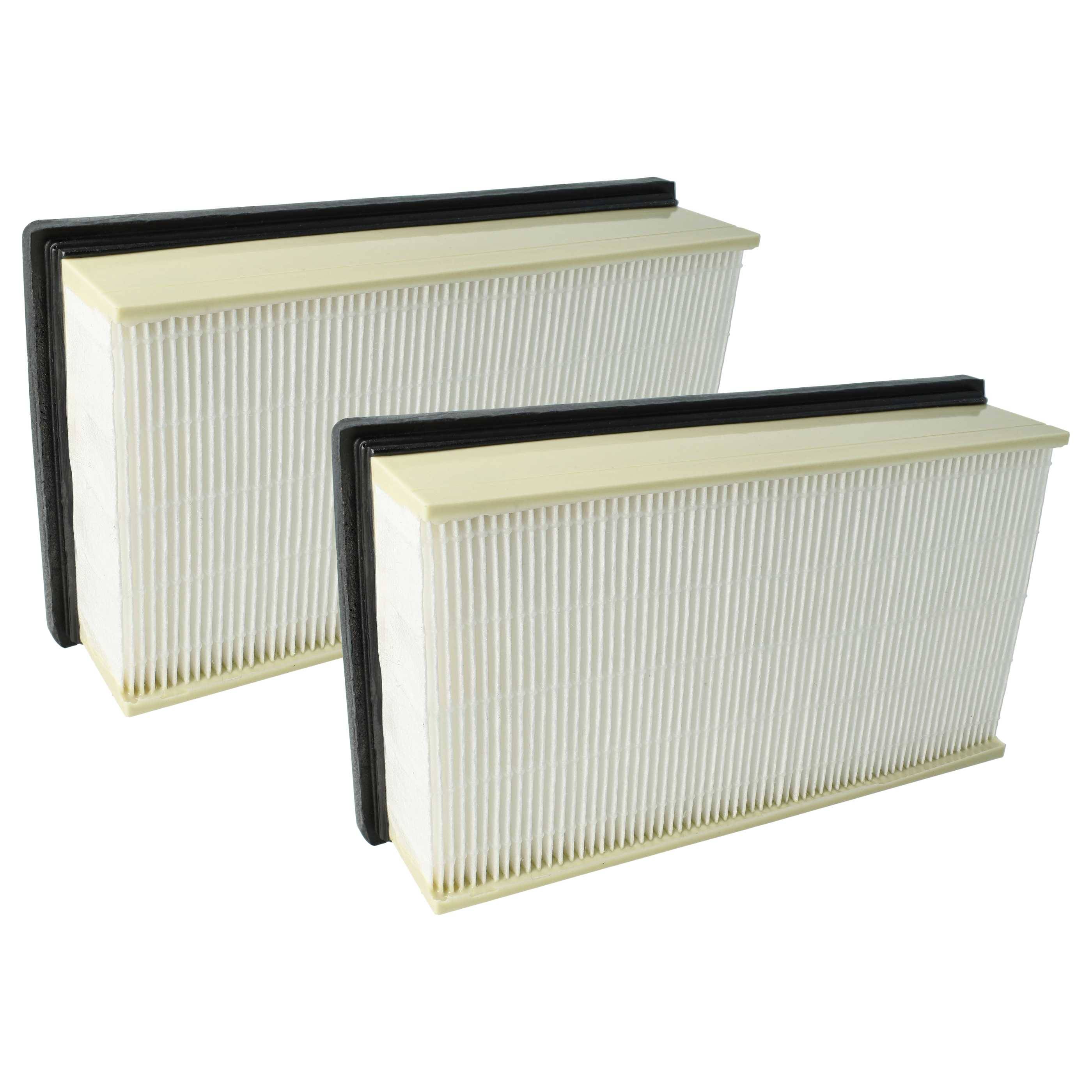 vhbw 2x Flachfaltenfilter H14 kompatibel mit Dewalt D27902, D27901 Nass-/Trockensauger Staubsauger