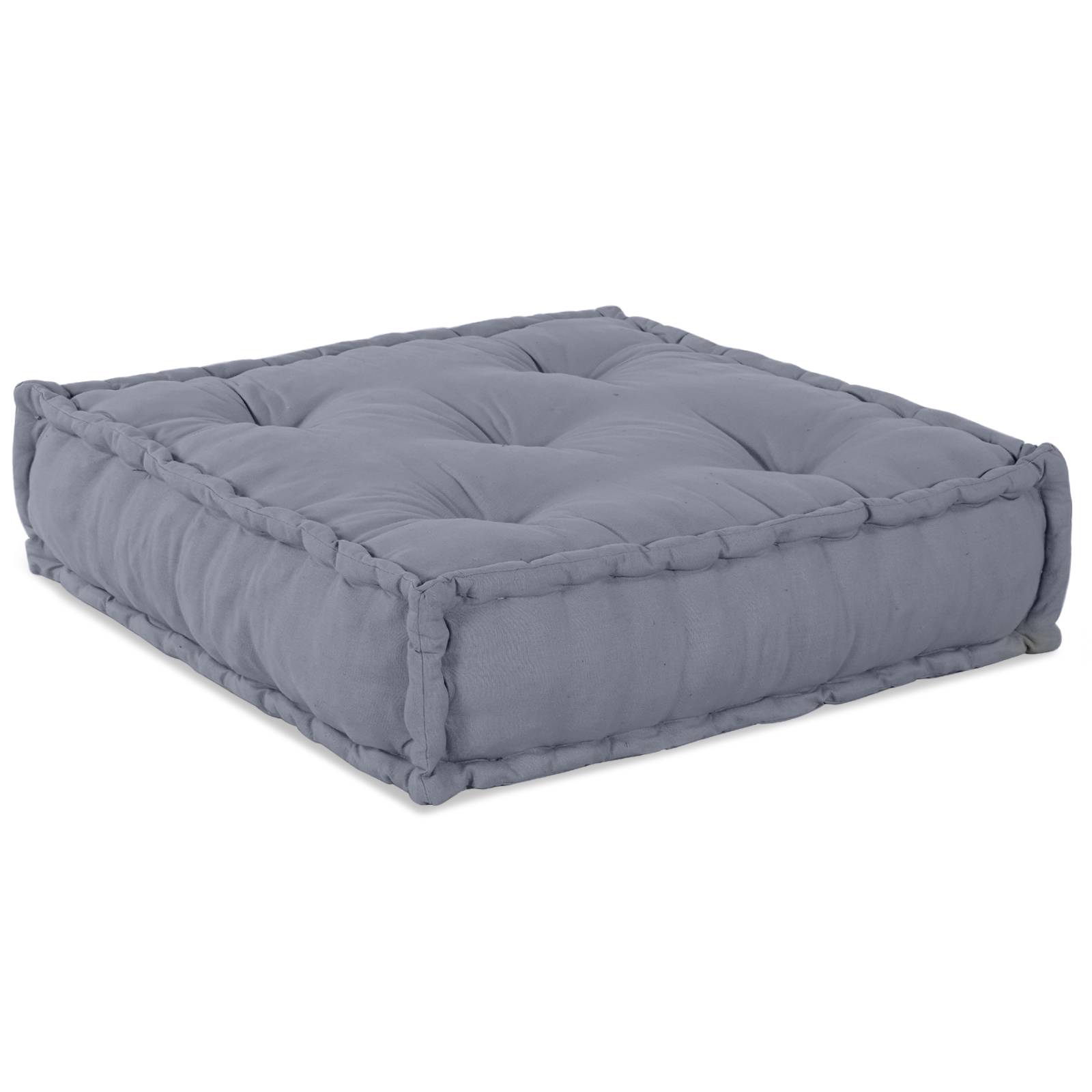 vidaXL Modulare Puffs 2 Stk. Grau Stoff