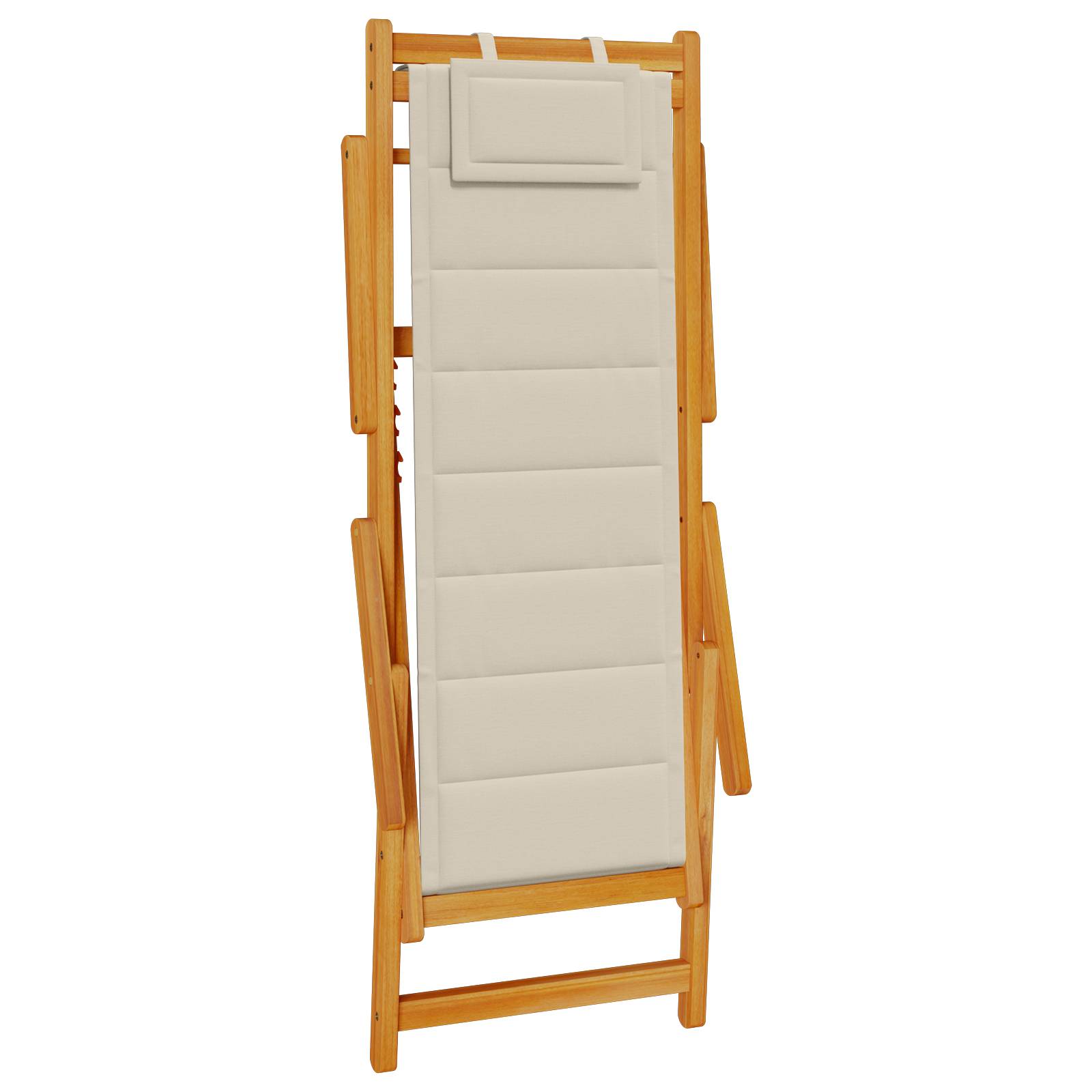 vidaXL Strandstühle 2 Stk. Klappbar Taupe Akazienholz & Textilene