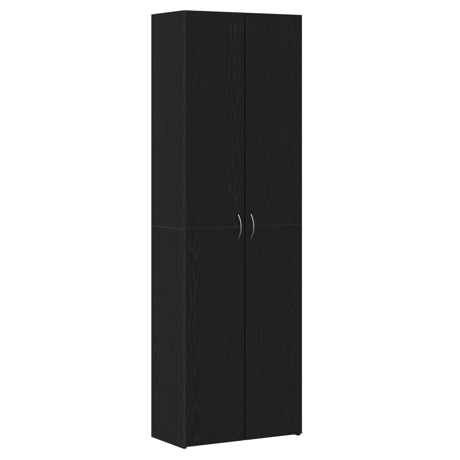 vidaXL Schrank aus schwarzem Eichenholz 60 x 32 x 190 cm, aus Spanplatten.