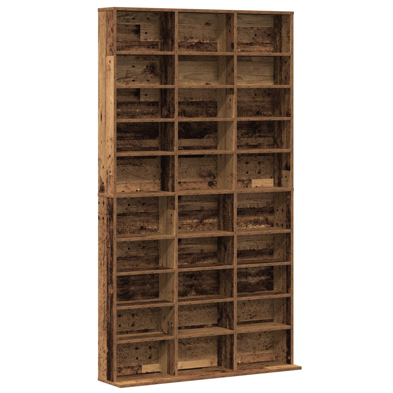 vidaXL CD-Regal Altholz 101x23x177,5 cm Holzwerkstoff