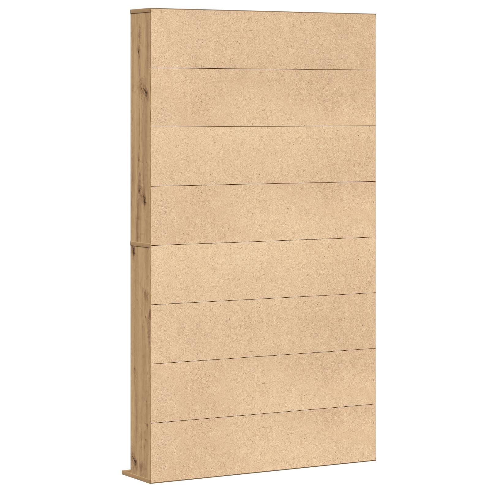 vidaXL CD-Schrank in Artisan Eiche - 101x23x177.5 cm aus Holzwerkstoff