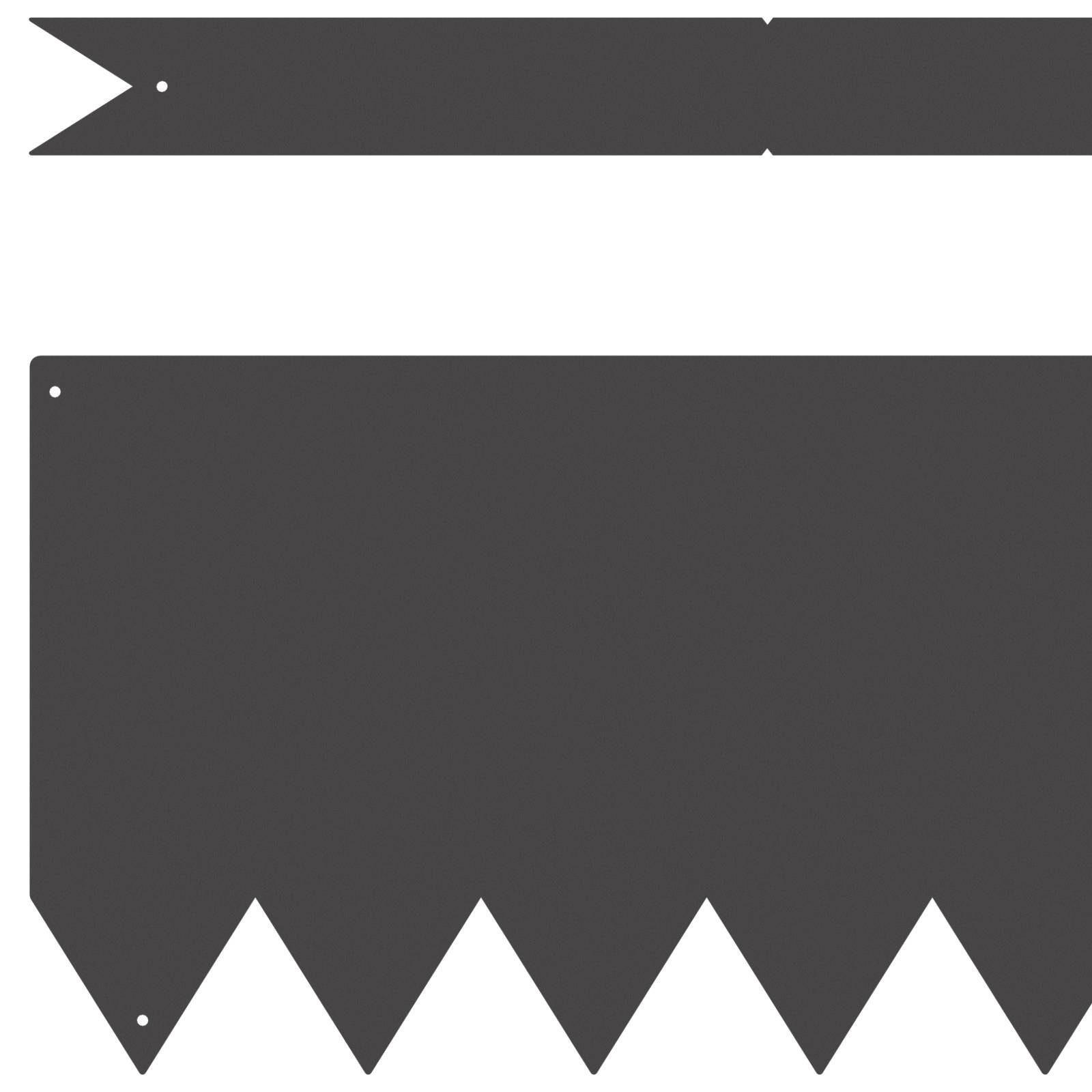 vidaXL Rasenkanten 10 Stk. Schwarz 100x0,5x20 cm Stahl