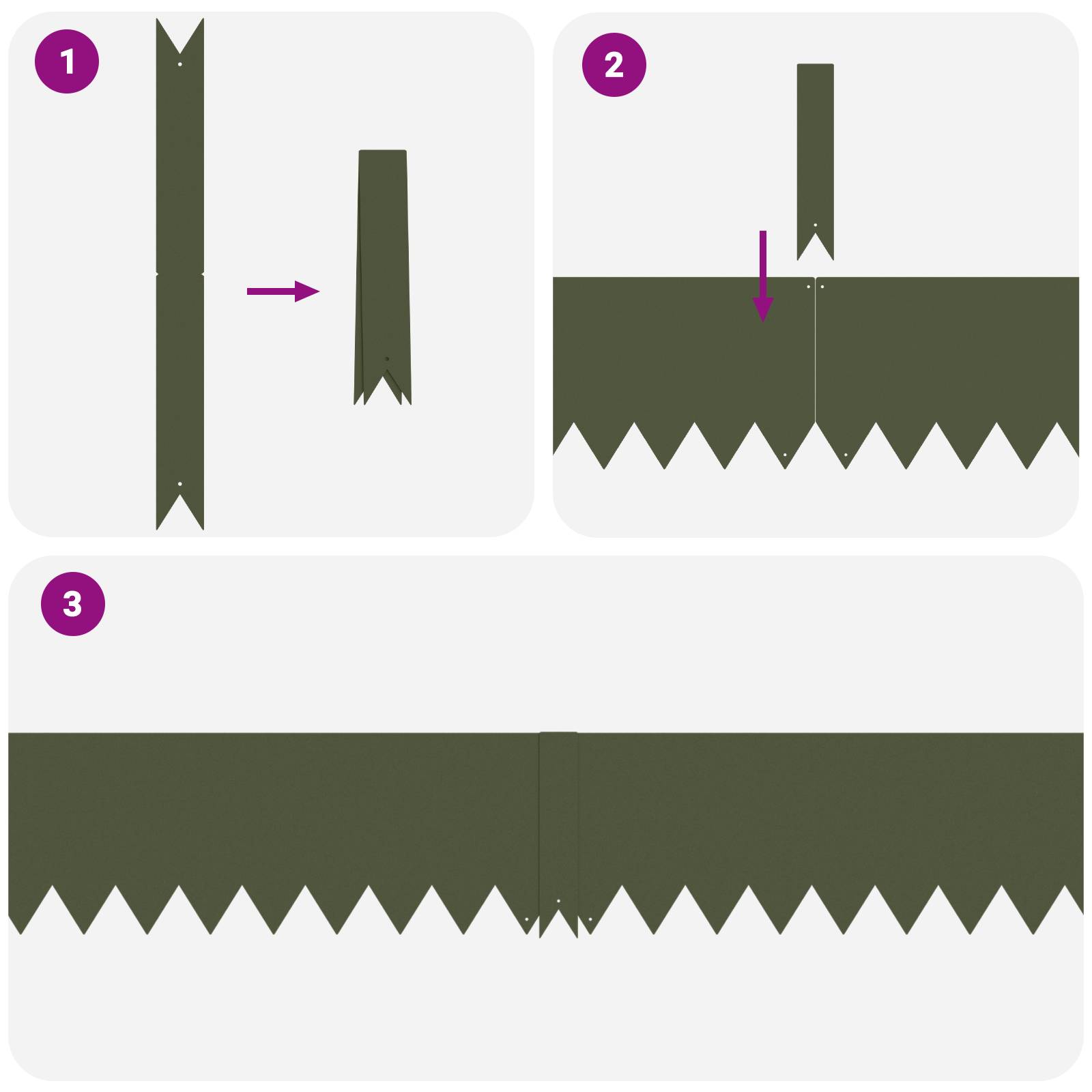vidaXL Rasenkanten 30 Stk. Olivgrün 100x0,5x20 cm Stahl
