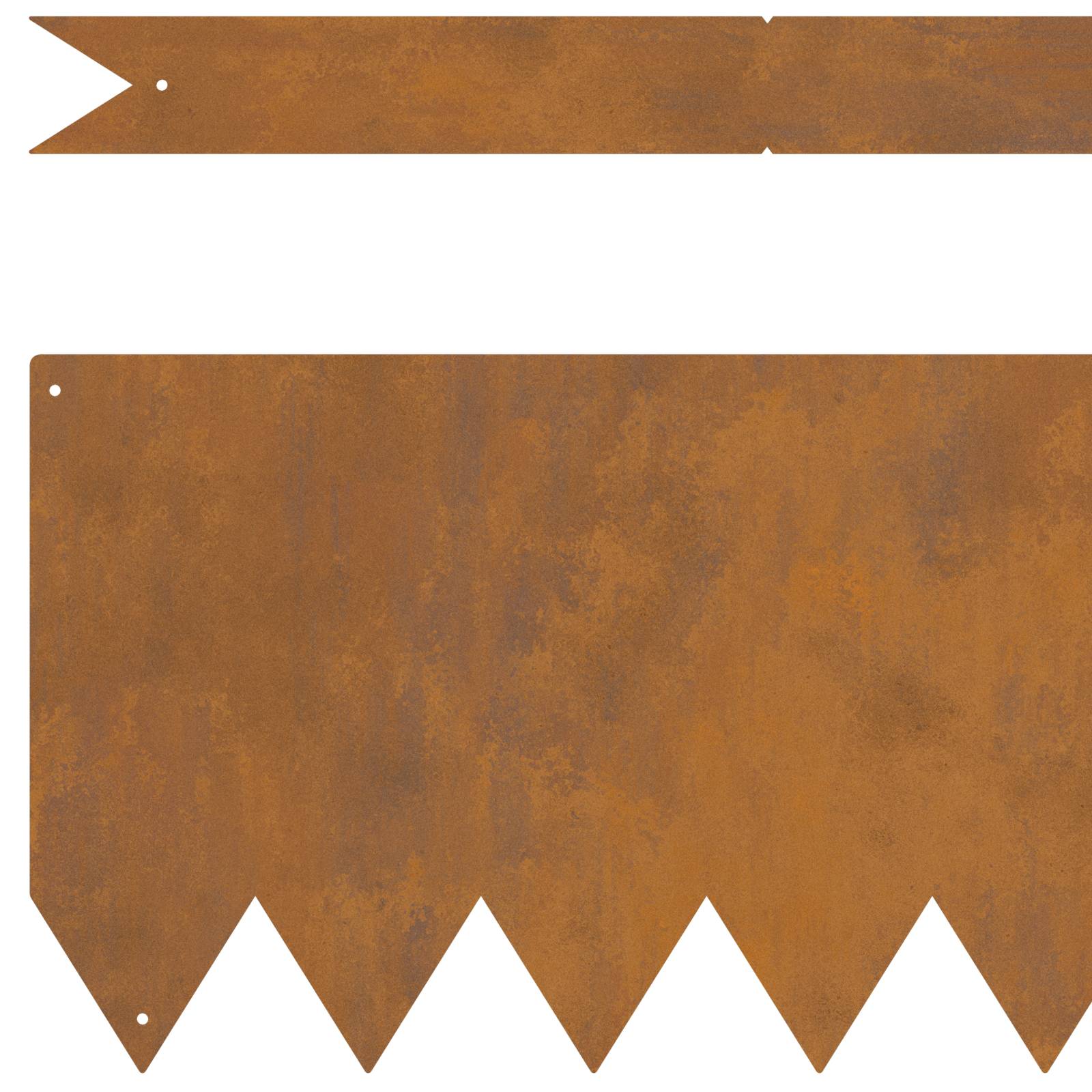 vidaXL Rasenkanten 50 Stk. 100x0,5x20 cm Cortenstahl