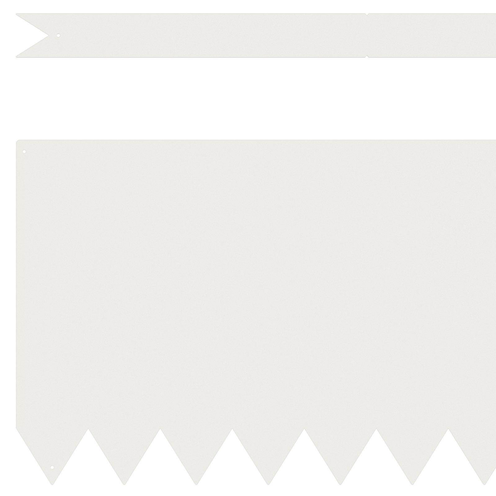 vidaXL Rasenkanten 30 Stk. Weiß 100x0,5x30 cm Stahl