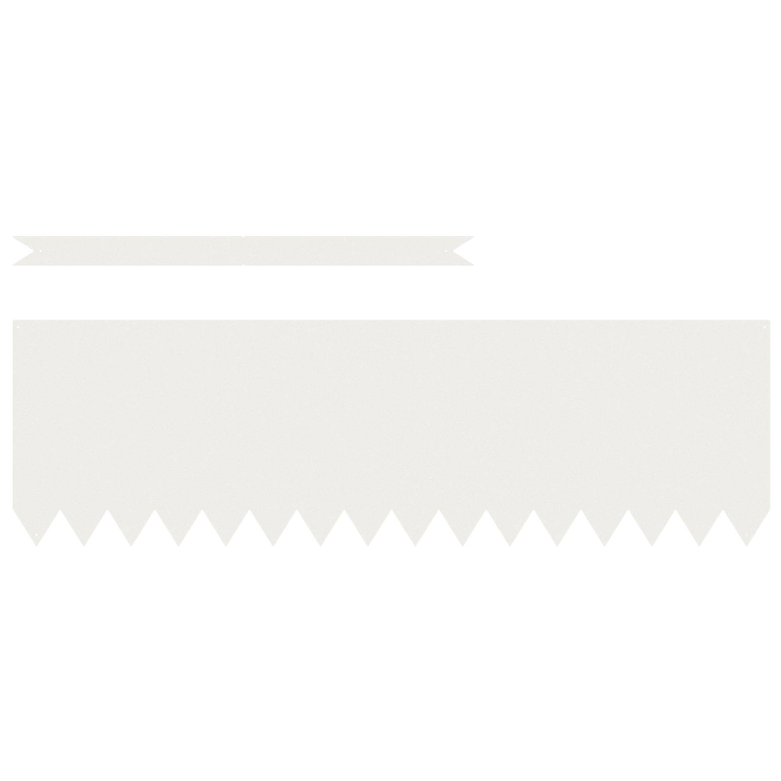 vidaXL Rasenkanten 30 Stk. Weiß 100x0,5x30 cm Stahl