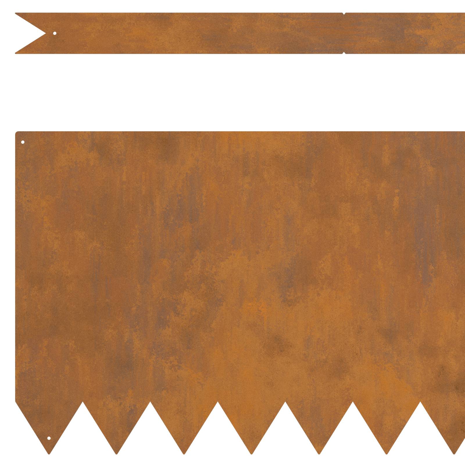 vidaXL Rasenkanten 10 Stk. 100x0,5x30 cm Cortenstahl