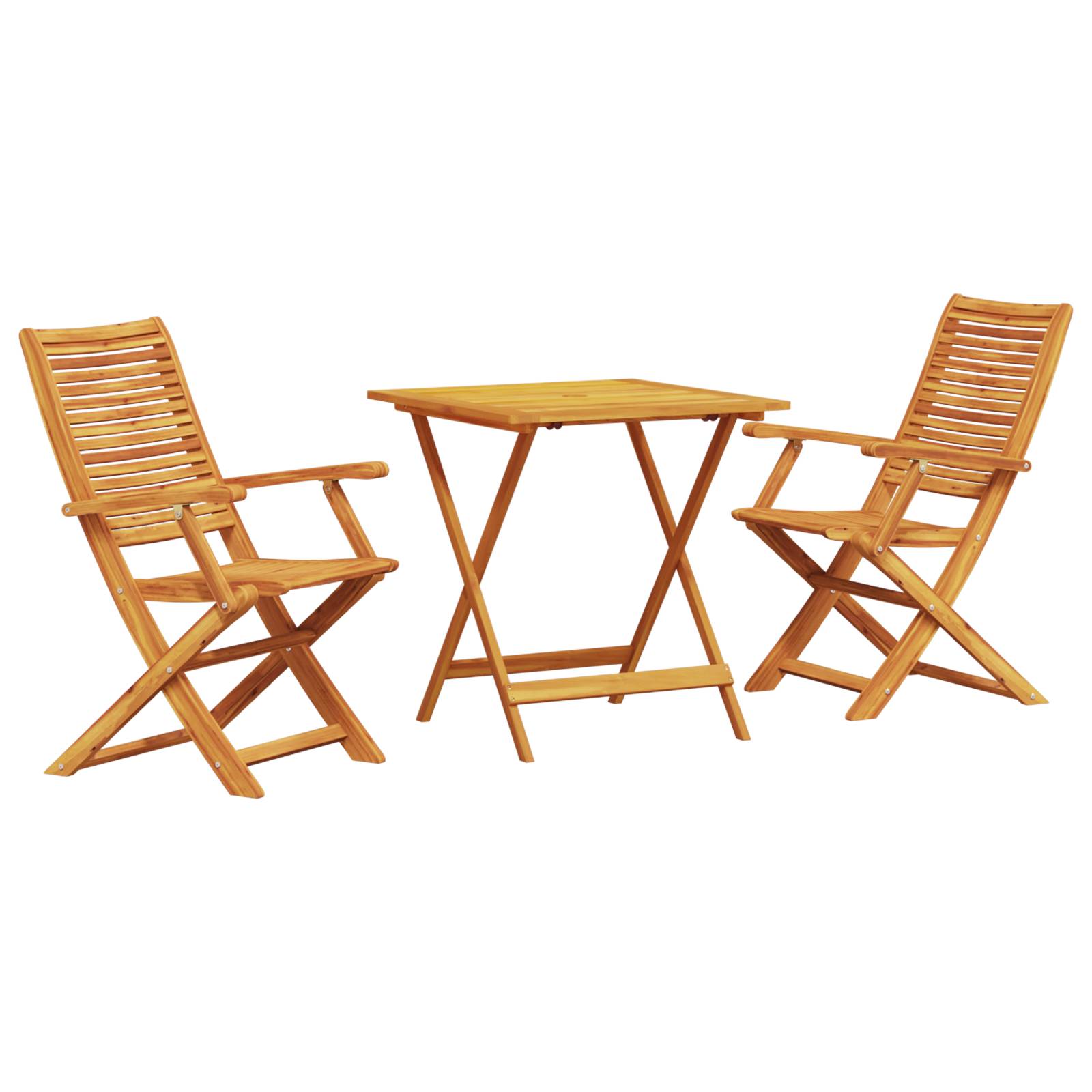 vidaXL 3-tlg. Bistro-Set Klappbar Massivholz Akazie