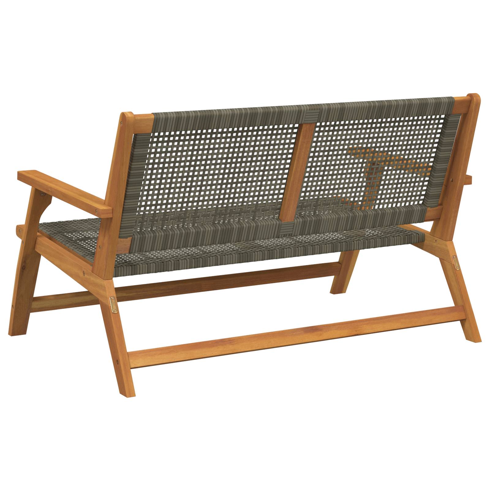 vidaXL Gartenbank Grau 122x76x73.5 cm Massivholz Akazie