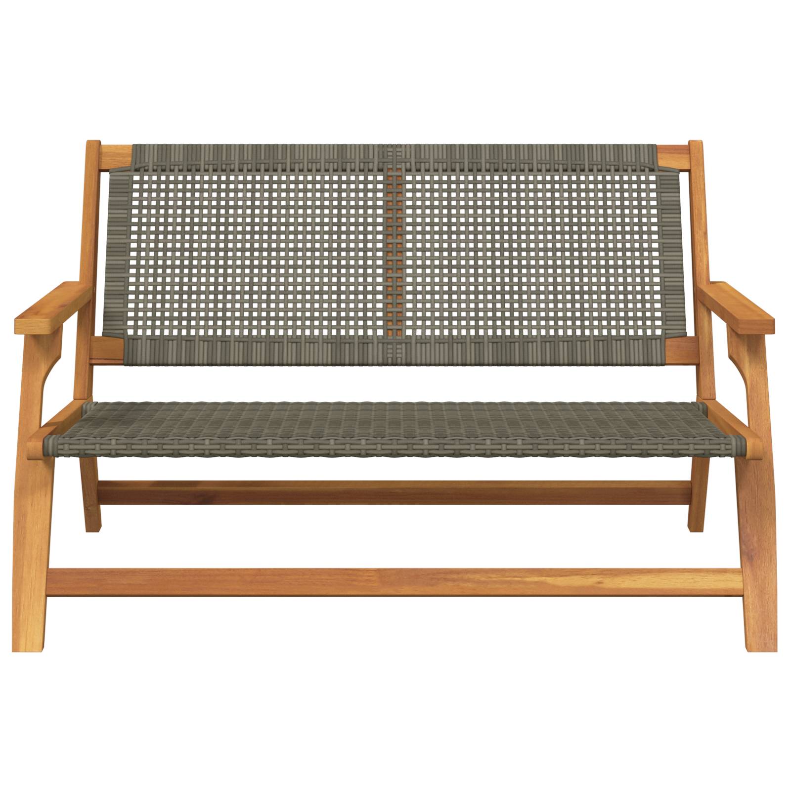 vidaXL Gartenbank Grau 122x76x73.5 cm Massivholz Akazie