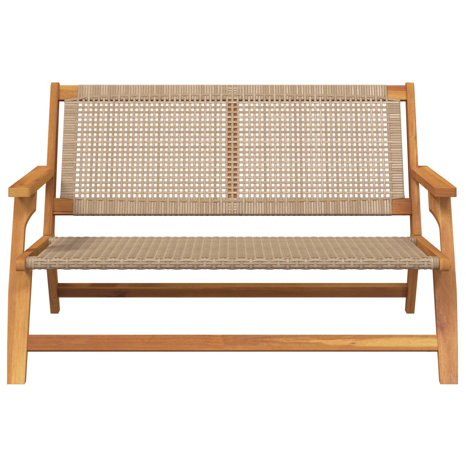 vidaXL Gartenbank Beige 122x76x73.5 cm Massivholz Akazie