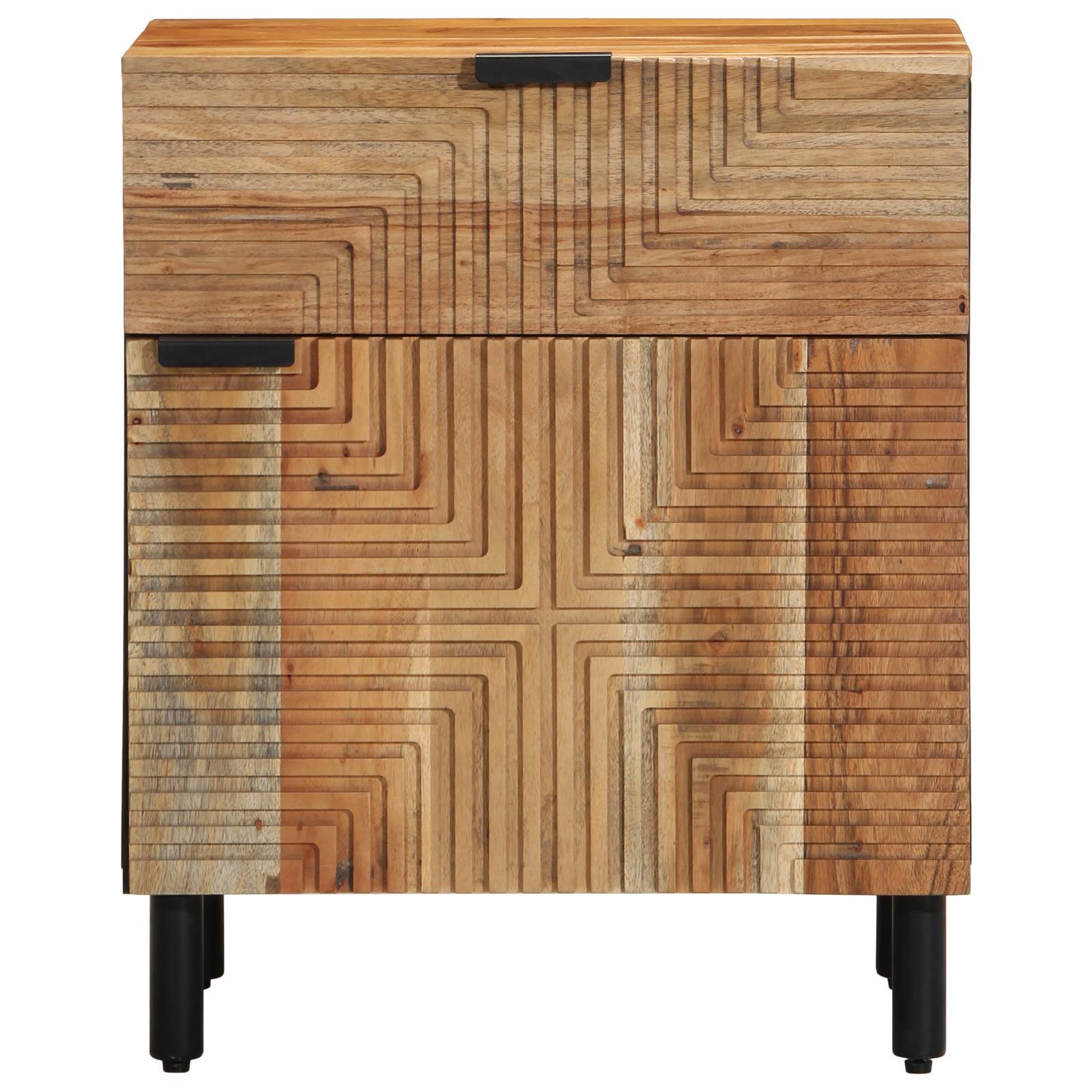 vidaXL Nachttisch 50x33x60 cm Massivholz Akazie
