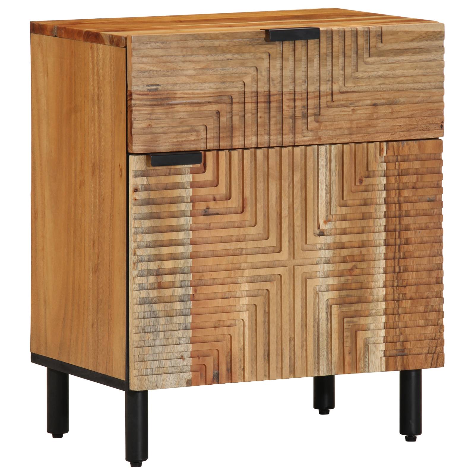 vidaXL Nachttisch 50x33x60 cm Massivholz Akazie