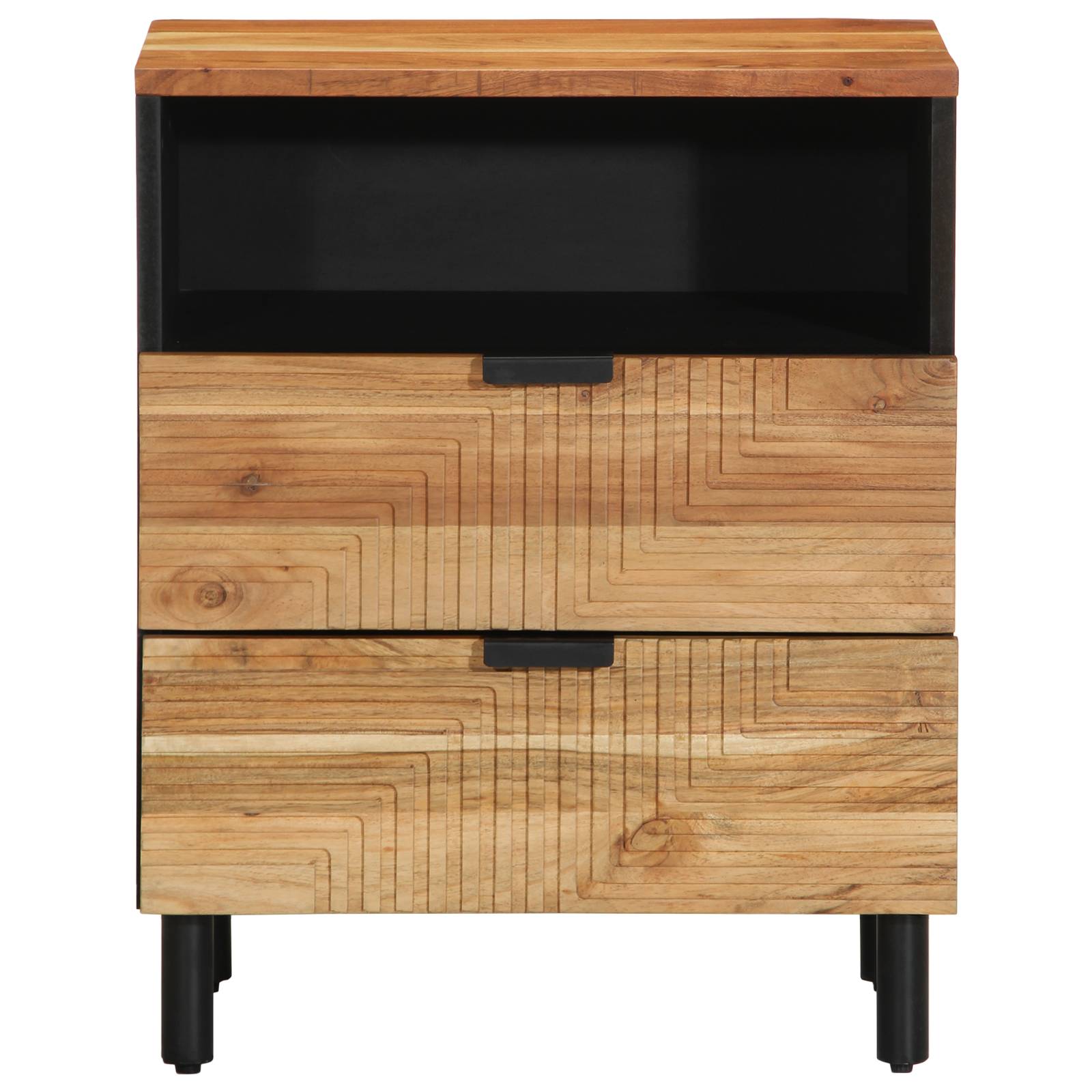 vidaXL Nachttisch 50x33x62 cm Massivholz Akazie