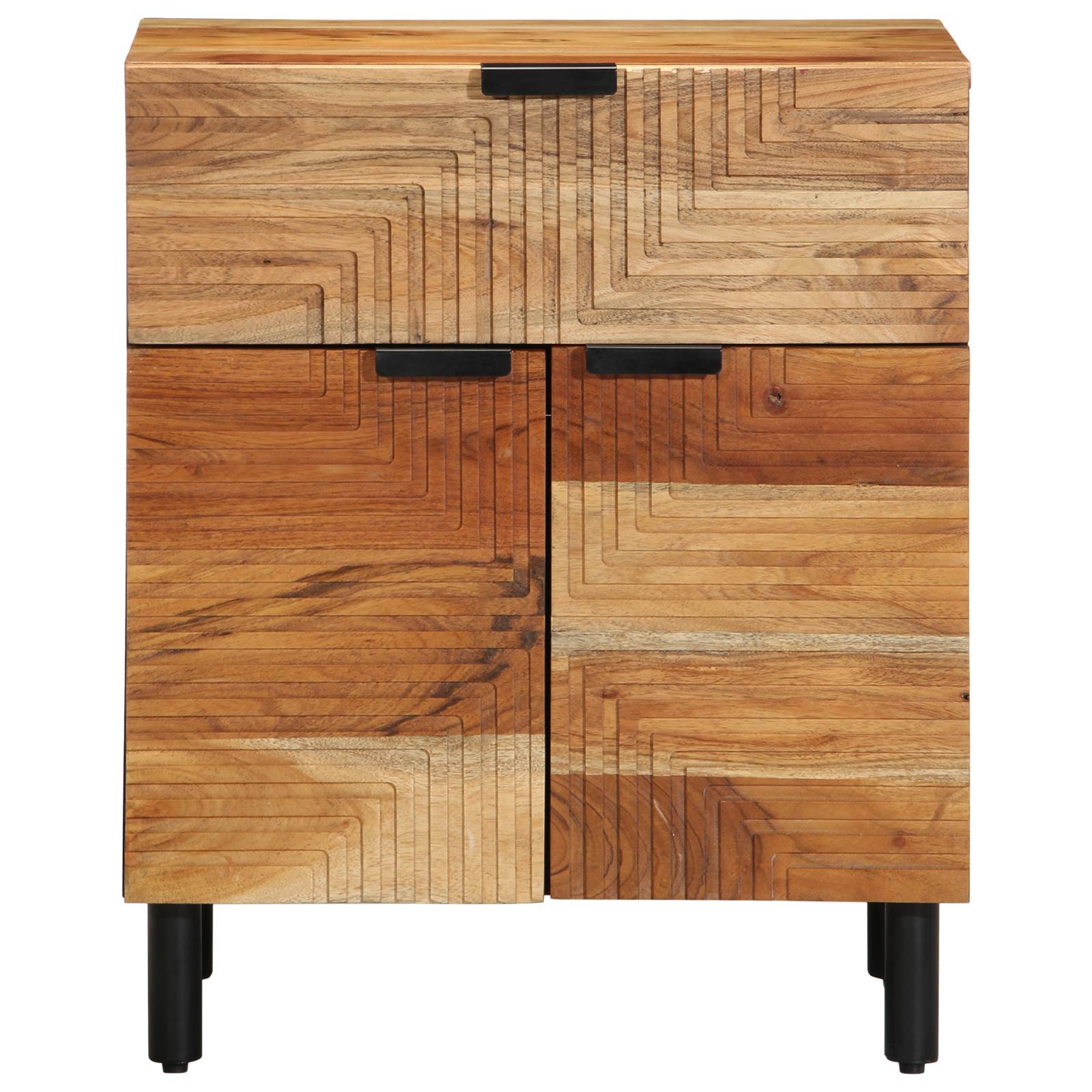 vidaXL Nachttisch 50x33x60 cm Massivholz Akazie