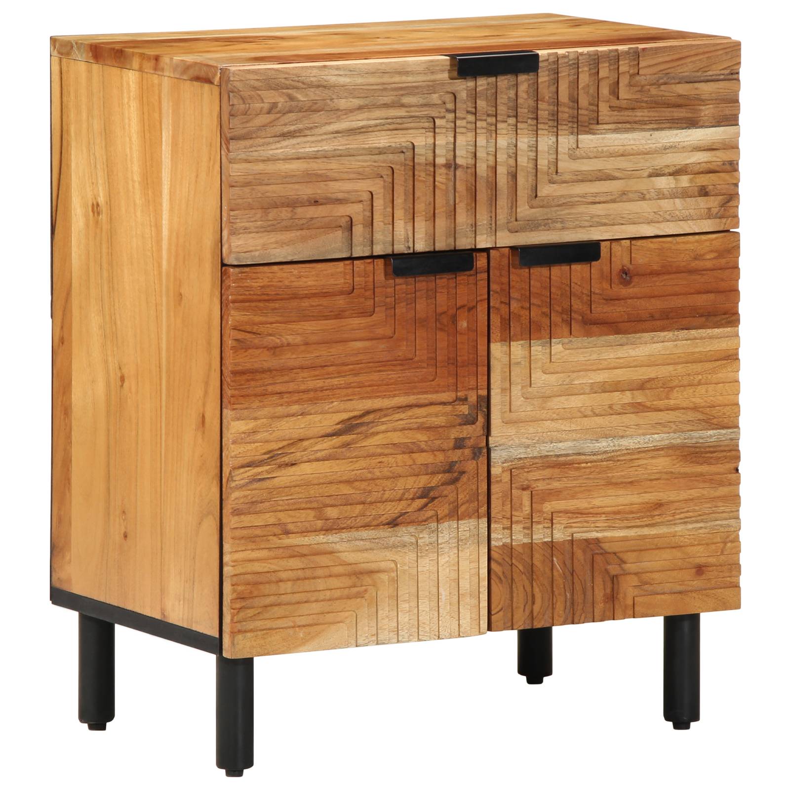 vidaXL Nachttisch 50x33x60 cm Massivholz Akazie