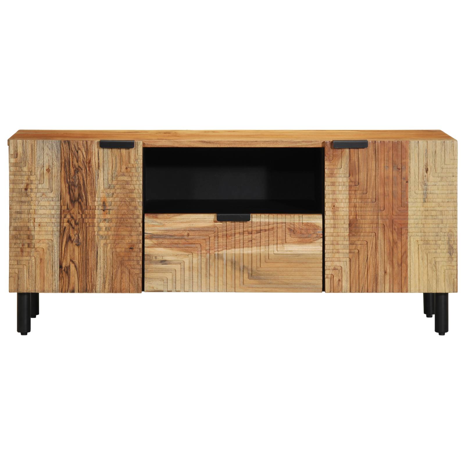 vidaXL TV-Schrank 105x33,5x46 cm Massivholz Akazie