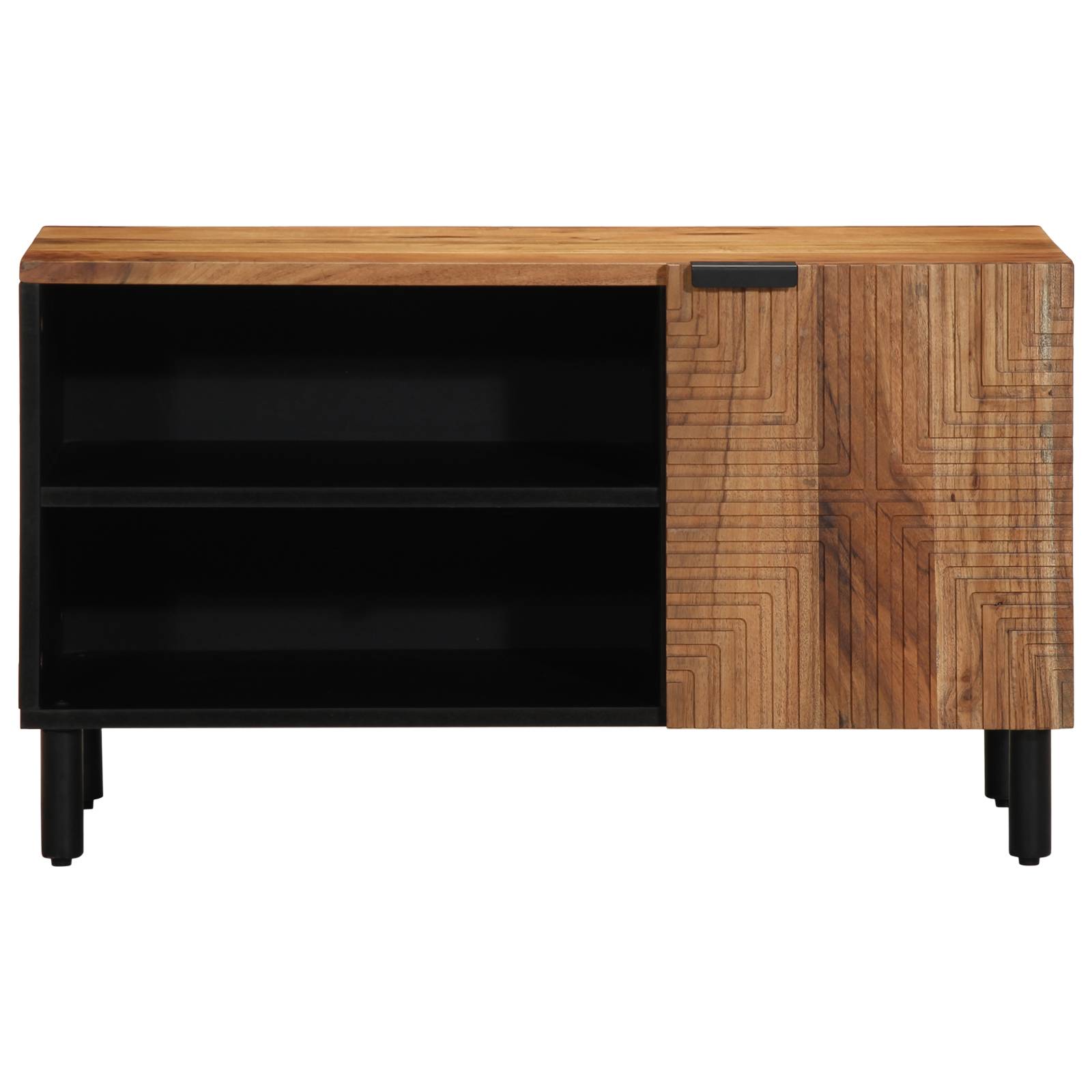 vidaXL TV-Schrank 80x31,5x46 cm Massivholz Akazie