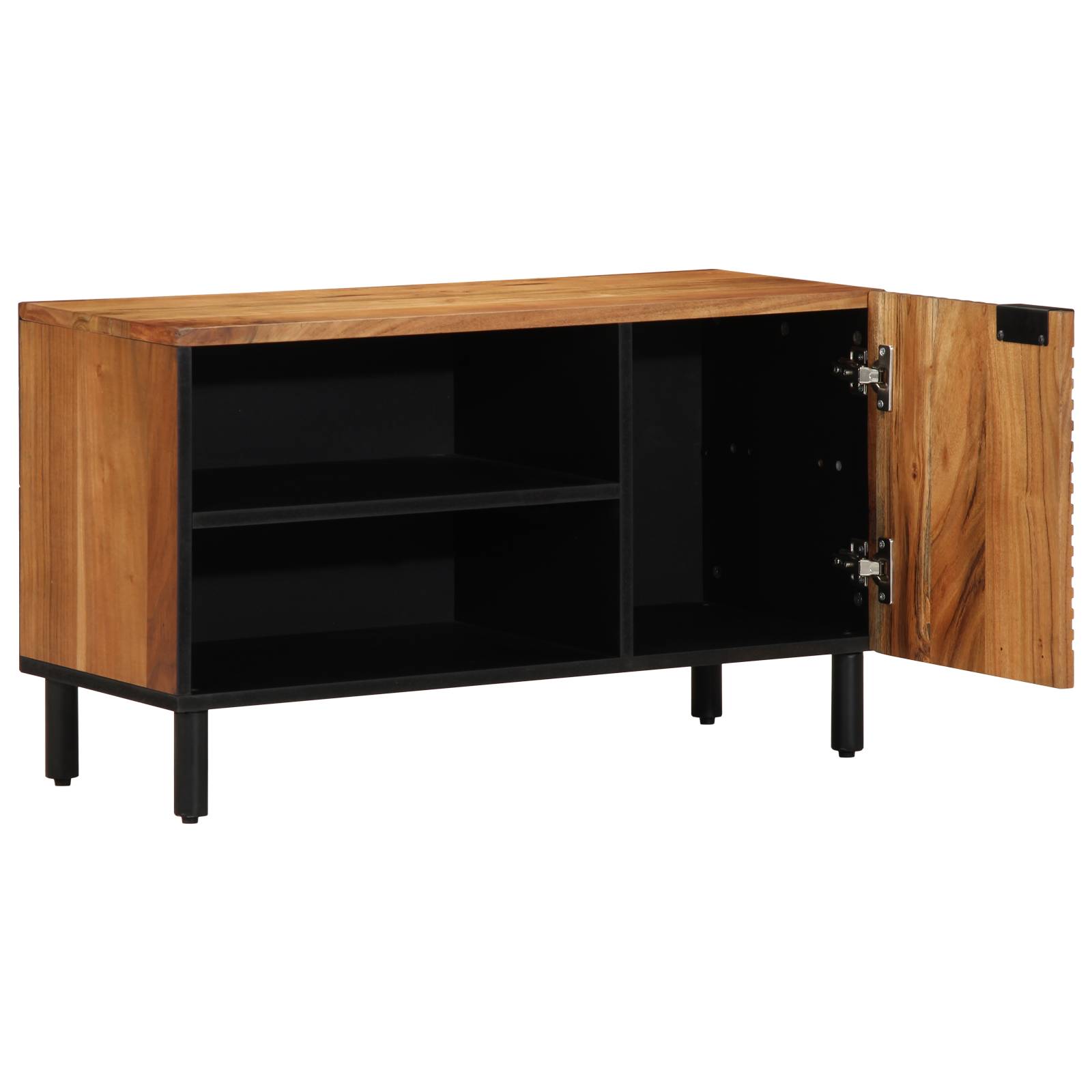 vidaXL TV-Schrank 80x31,5x46 cm Massivholz Akazie