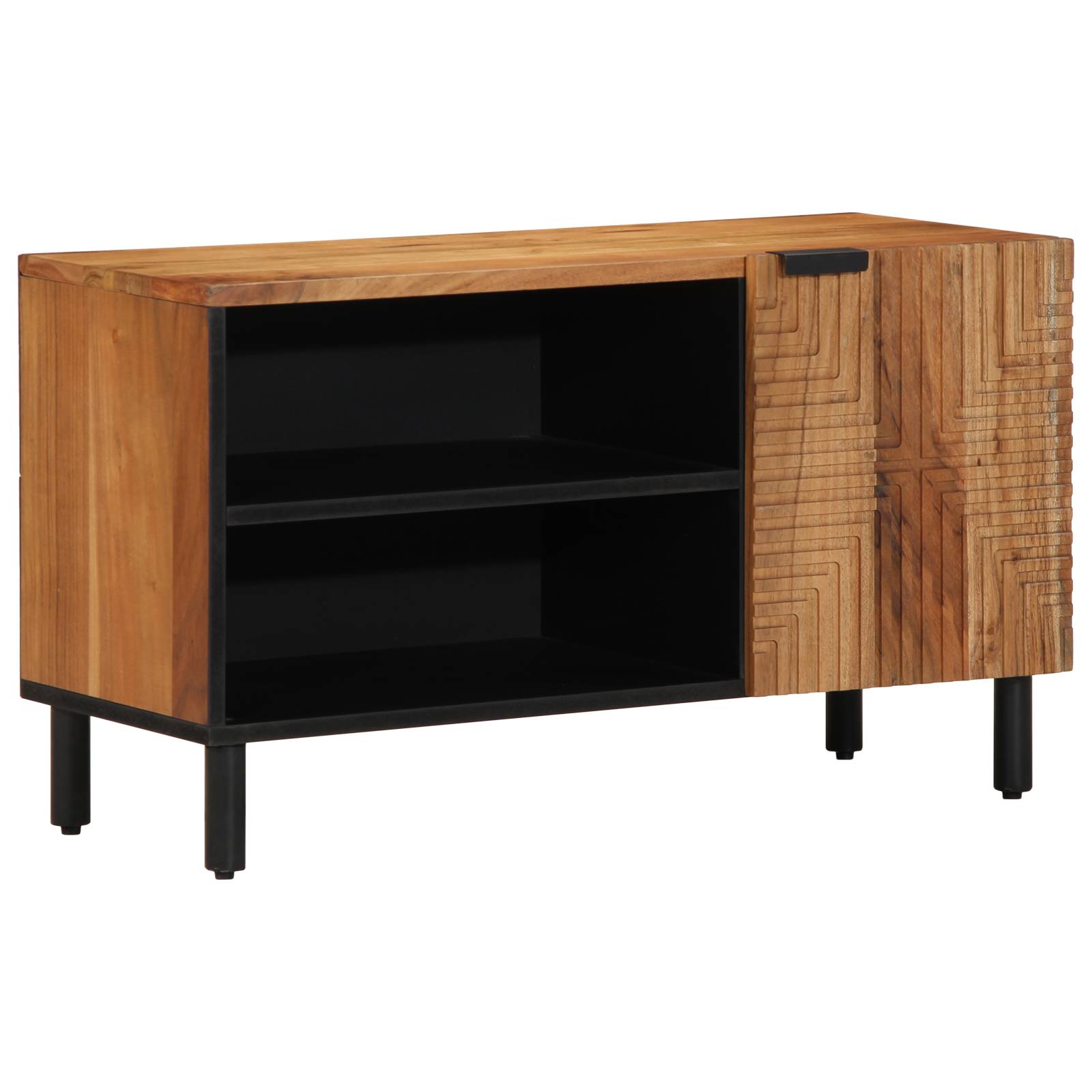 vidaXL TV-Schrank 80x31,5x46 cm Massivholz Akazie